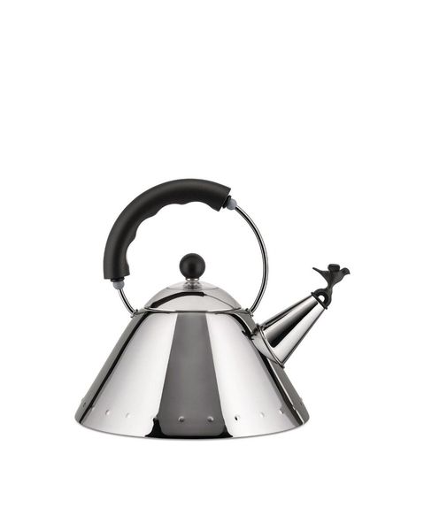 Vannkoker med svart fugl, 2L - By Alessi