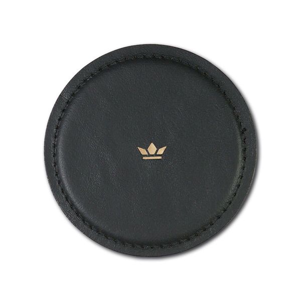 DUTCHDELUXES Drikkebrikke i skinn 4pk, Svart