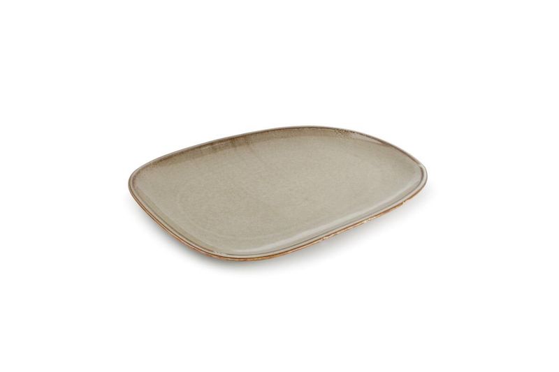FINE2DINE Ceres Gr&aring;gr&oslash;nn Tallerken 33x23cm